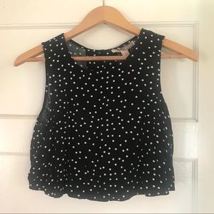 Forever 21 Polka Dot Crop Top